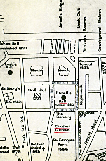 Street map drawn by Harry Apling