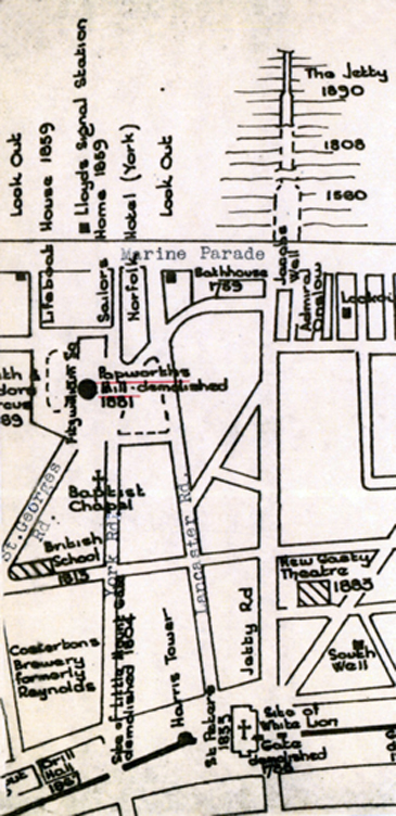 Street map drawn by Harry Apling