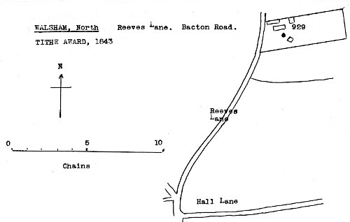 Tithe Award map 1843 - redrawn by Harry Apling