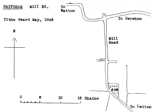 Tithe map 1846 - as redrawn by Harry Apling