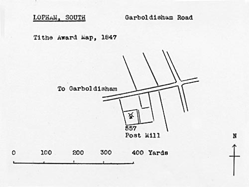 Tithe map 1847 - as redrawn by Harry Apling