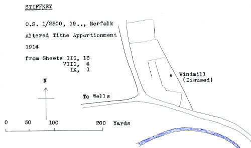 Altered tithe apportionment map 1914