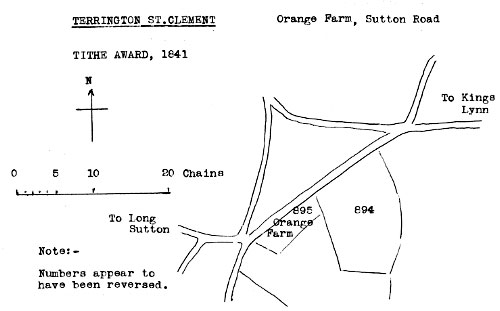 Tithe map 1841 - as redrawn by Harry Apling