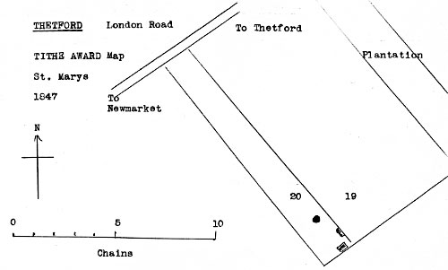 Tithe Award map1847 - redrawn by Harry Apling