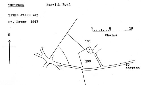 Tithe Award map 1843 - redrawn by Harry Apling