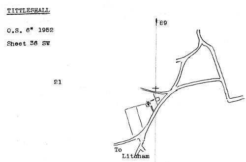 O.S. 1952 map - redrawn by Harry Apling