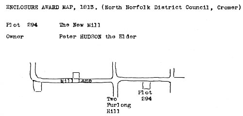 Enclosure map 1813 - redrawn by Harry Apling