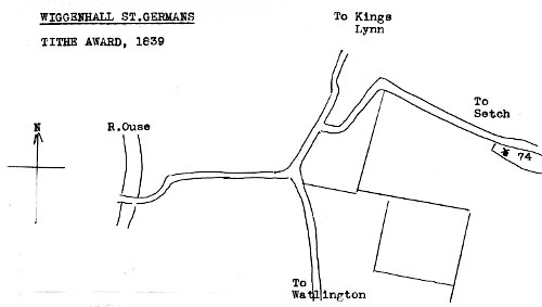 Tithe map 1839 - as redrawn by Harry Apling