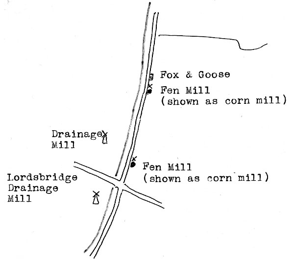 Utting's Marshland map 1826 - as redrawn bt Harry Apling 