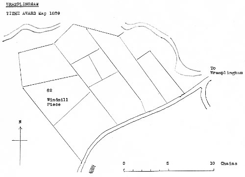 Tithe map 1839 - as redrawn by Harry Apling