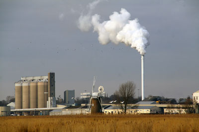 February 2013 with Cantly sugar beet factory behind