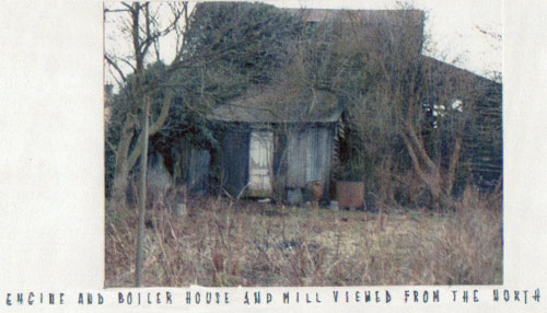 Boiler house and engine room with steam mill behind c.1966