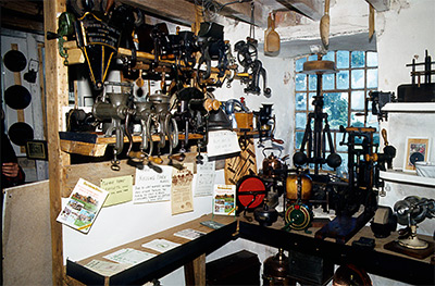 Kitchen apparatus in the Broads Museum - August 1982