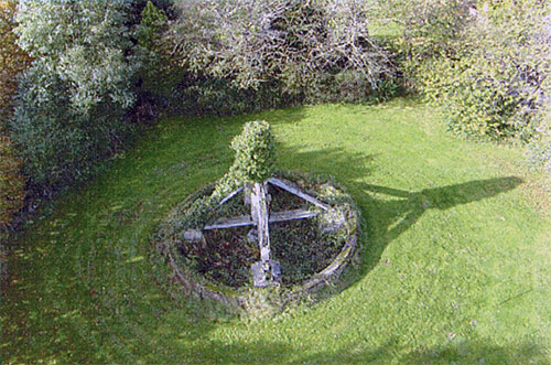 Mill trestle remains in 2003 