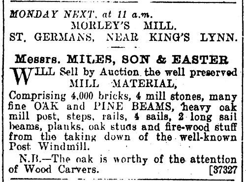 Lynn Advertiser - 24th December 1909