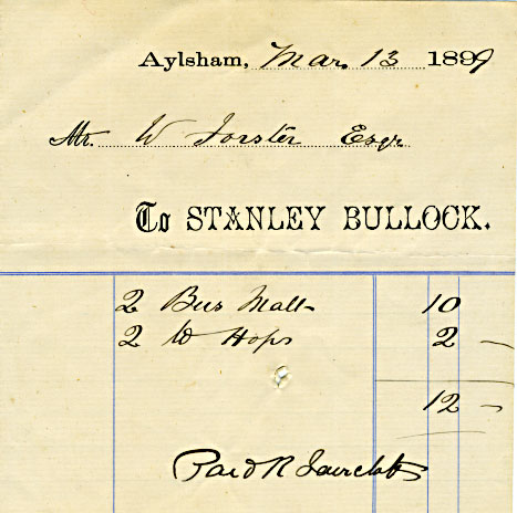 Receipt 13Mar1899