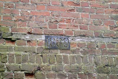 Mill renovation date plaque 1st May 2005