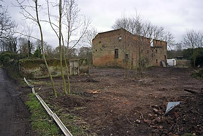 Remains of security fence 13th January 2008