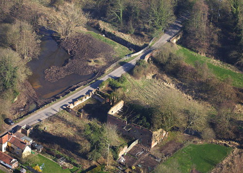 Newly reflooded mill dam 7th march 2011 