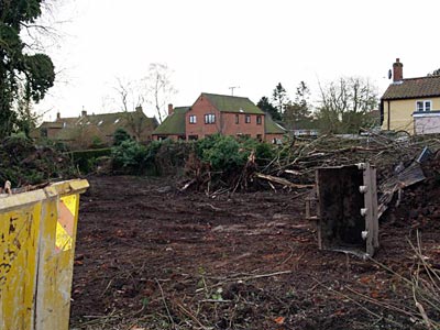 Site clearance in progress 5th January 2008