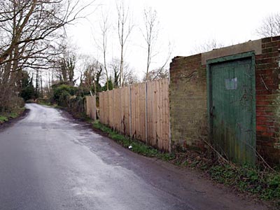 Security fence surrounding the mil site 5th January 2008