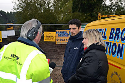 Honing PC chairman, Diana Howes being interviewed