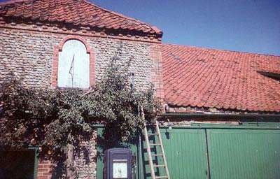 The sundial and petrol pump 1954 