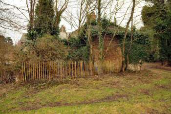 Fence around collapsed section 13th March 2004