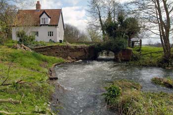 Tailrace and millpond 11th April 2004