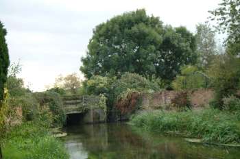 25th September 2002 sluice for the wheel is on the left