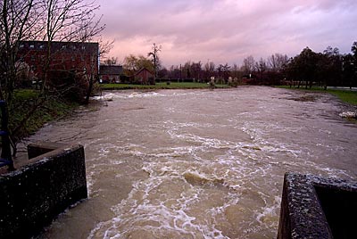 Bypass furthest from the mill 17th January 2008