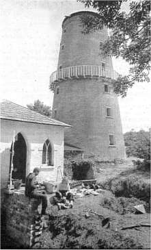 Restoration work in August 1990