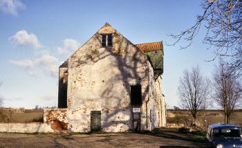 Mill gable end showing door to from the house c.1963