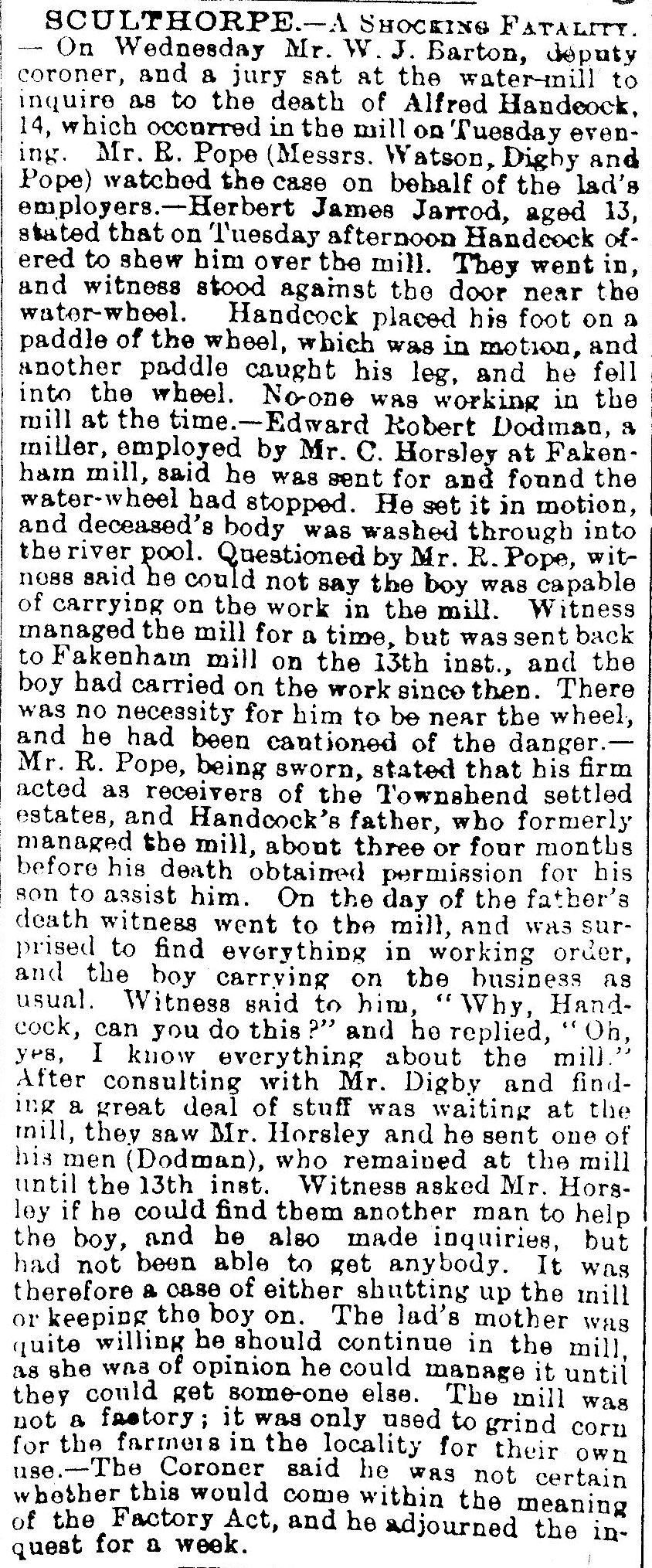 Lynn Advertiser - 26th June 1903