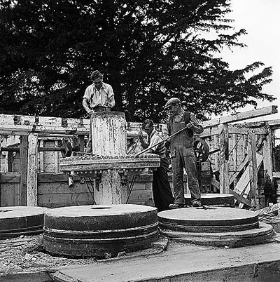 Destruction of the mill in June 1949