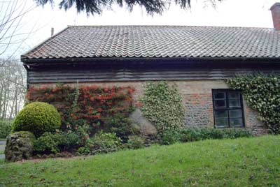 Original brickwork at rear of mill 13th November 2004