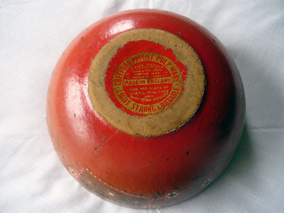 Pulpware bowl used as a sewing bowl in New Zealand