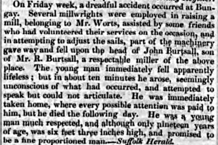 Death of John Burtsall 